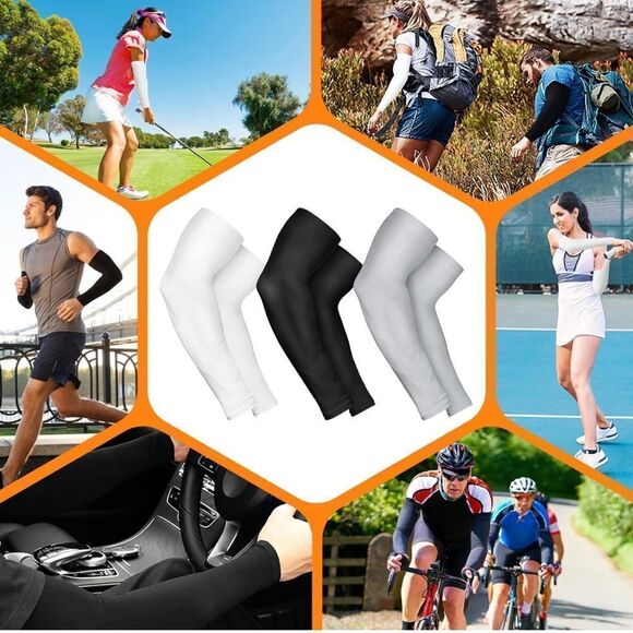 Elite UPF 50 sum sleeves to remain cool in the summer or cover tattoos for work - Picture 4 of 9